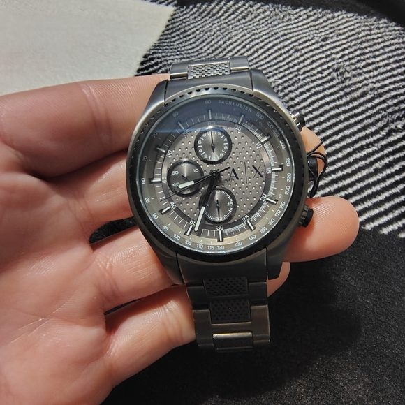 Armani Black Chronograph Watch - Picture 1 of 5